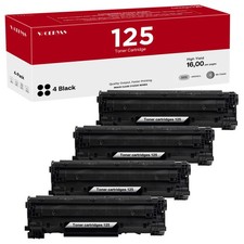 CRG125 Toner Cartridge 4XL-Pack Black for Canon LBP6030w LBP6000 MF3010 LBP3100