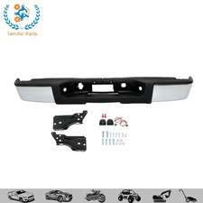 New Chrome Rear Bumper For Chevy Silverado Gmc Sierra 1500 2007-2013 Pickup
