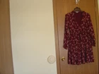 American Eagle  Women's  Dress Size M RUST/BURGUNDY LS FLORAL