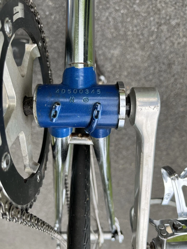 Bicicleta de Pista Fixie 555SL Raleigh Super Course 1984 De Colección Cuadro Cromo ¡Bonita! Foto 4 de 4