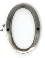 House Numbers- Distressed Nickel 4 Inches Includes Mounting Screws Number 0