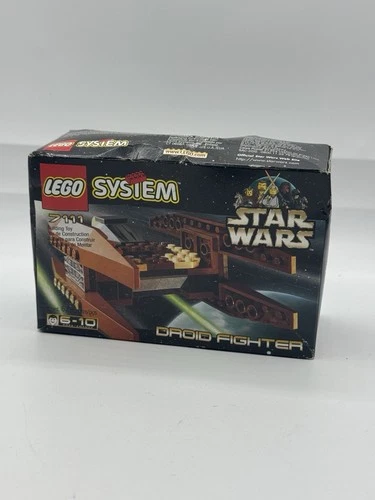 NEW LEGO 1999 System Star Wars  Set 7111 Droid Fighter SEALED Box Damage