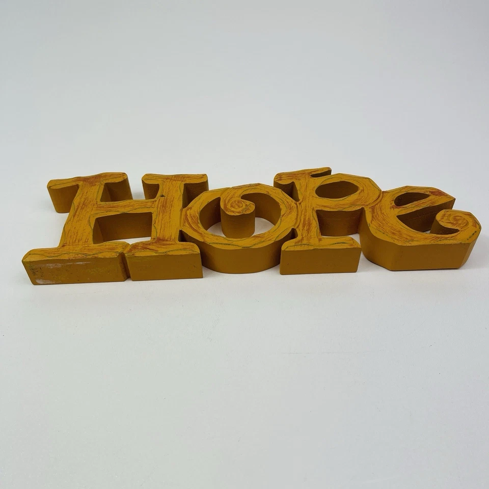 Holiday Wood Hope Sign Home Decor Decorative Wooden Cutout Word Tabletop Decor - Image 3 of 4