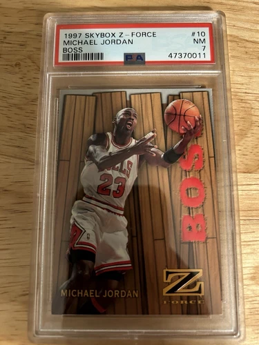 MICHAEL JORDAN 1997-98 SKYBOX Z-FORCE BOSS #10 - PSA 7 INSERT CARD