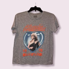 Blondie Graphic T-shirt Juniors MED Gray Short Sleeve Music Debbie Harry Call Me