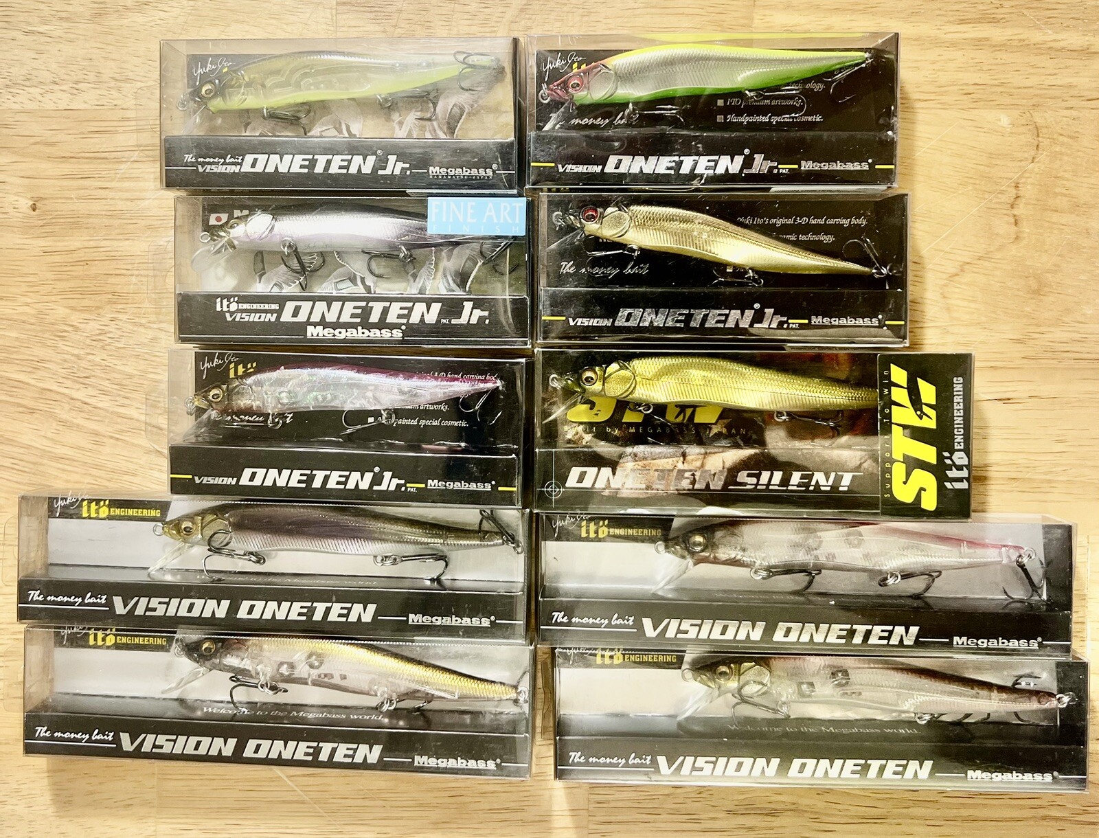 Megabass (Lot Of 10) Ito Vision 110 Jr 110 Suspending Jerkbaits, Free Shipping! - Image 7