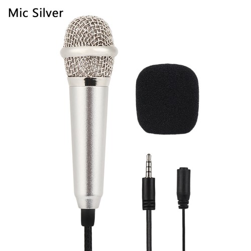Tragbar 3.5mm Telefon (Handy) Mini Mikrofon Sprecher Stereo Mit Kopfhörer - Afbeelding 15 van 21