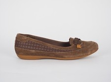 Womens Timberland Falmouth 8021R Brown Suede Slip On Ballerina Shoes