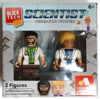 Block Tech Scientist Research figures 2 pack sealed