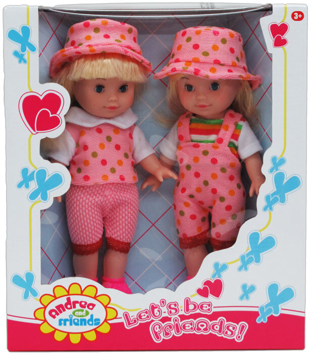 2 Pièces 10 Andrea et amis jeu de Poupée Set-Case Of 12 2 Pièces 10 Andrea et amis jeu de Poupée Set-Case Of 12