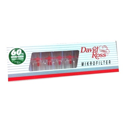 5 x David Ross Mikro-Filter 10St/Pck(0,12 =1St) Zigaretten-Filter aus Italien