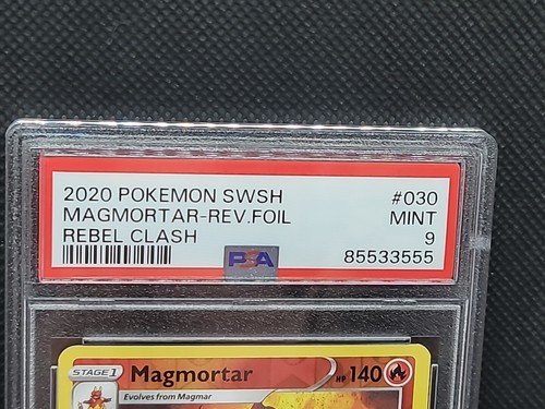 Magmortar 030/192 - Rebel Clash - Reverse Holo - Rare - PSA 9 Mint Pokemon TCG - - Picture 2 of 3
