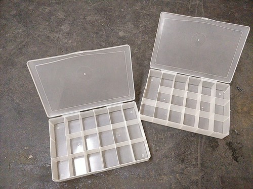 17 Compartment Plastic Craft Organizer Clear Case Jewelry Bead Storage Container
