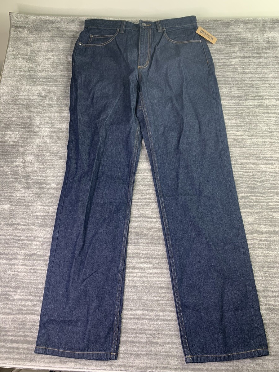 Duluth Trading Co Jeans Mens Weekender Ballroom Blue Jeans sz 34 x 34