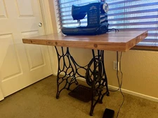 Sewing & Craft Table With Vintage Sewing Base. (sewing machine not Included)
