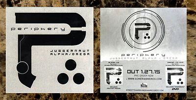PERIPHERY Juggernaut: Alpha/Omega Ltd Ed RARE New Sticker +BONUS Metal Stickers!