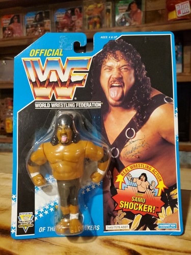 Vintage WWF Hasbro 1993/1994 Blue Card Samu Of The...