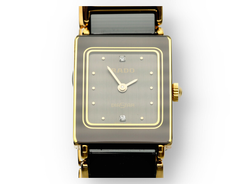 Original Rado Diastar Damen Uhr in HTC Edelstahl vergoldet 1994