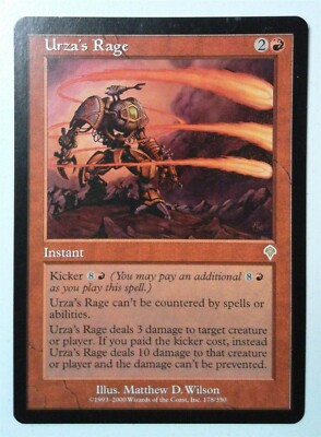 Urza's Rage *Rare* Magic MtG x1 Invasion MP | eBay