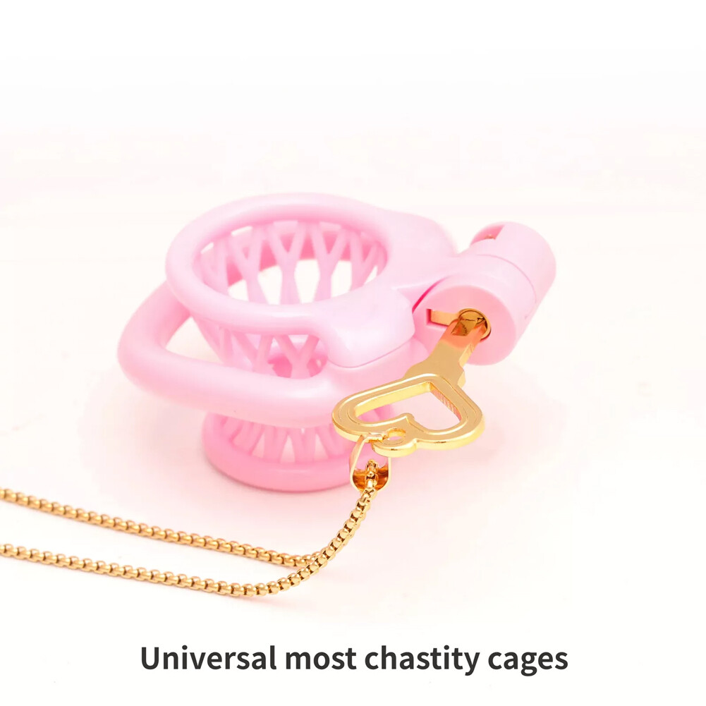 Heart Shaped Chastity Cage Key Necklace Fit All Cage Integrated Locks ...