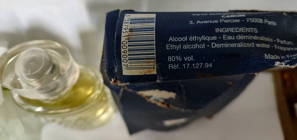 Caron Eau De Cologne de Caron para hombre 3,3 OZ spray vintage años 90 CAJA DAM Foto 2 de 3