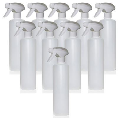 10x 500ml Leerflasche Sprühkopf Sprühflasche Arbeitsflasche OPUS HDPE InovaTec