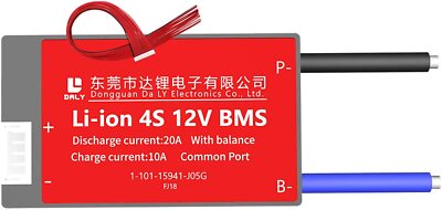 Li-Ion BMS PCB 4S 12V 20A Daly Balanced Waterproof Battery Management System