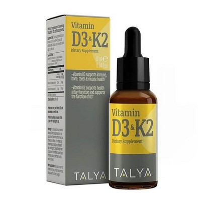 Vitamin D3 & K2 10 ml .34 Oz By Talya