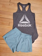 Womens Reebok & Adias Work Out Shorts & Tank Small Excellent Condition Lot 2