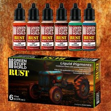 Liquid Pigments Set - Rust - Airbrush Brush weathering hobby pigment paint