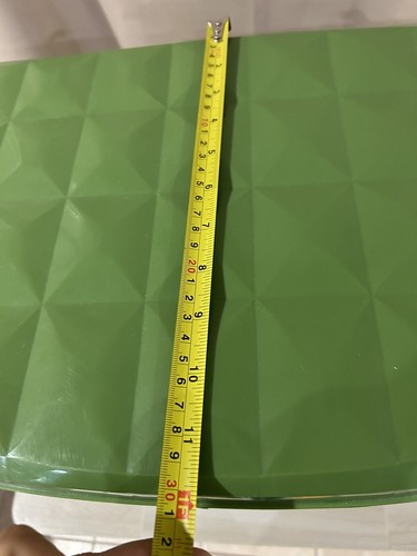 VTG Avocado Green Clothes Hamper Laundry Mid Century Hard Plastic Modern Design - Picture 16 of 17
