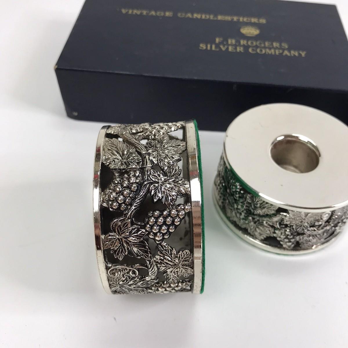 F. B. Rogers Silver Co キャンドルホルダー アンティーク F. B.