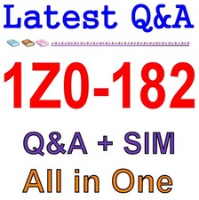 Best Exam Practice Material for 1Z0-182 Exam Q A