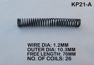 Drahtdurchmesser 1,2 mm x 10,3 mm Außendurchmesser x 76 mm lang Druckfeder 1 Stück