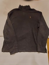 Polo Ralph Lauren 1/4 Zip Estate Rib Sweater Grey