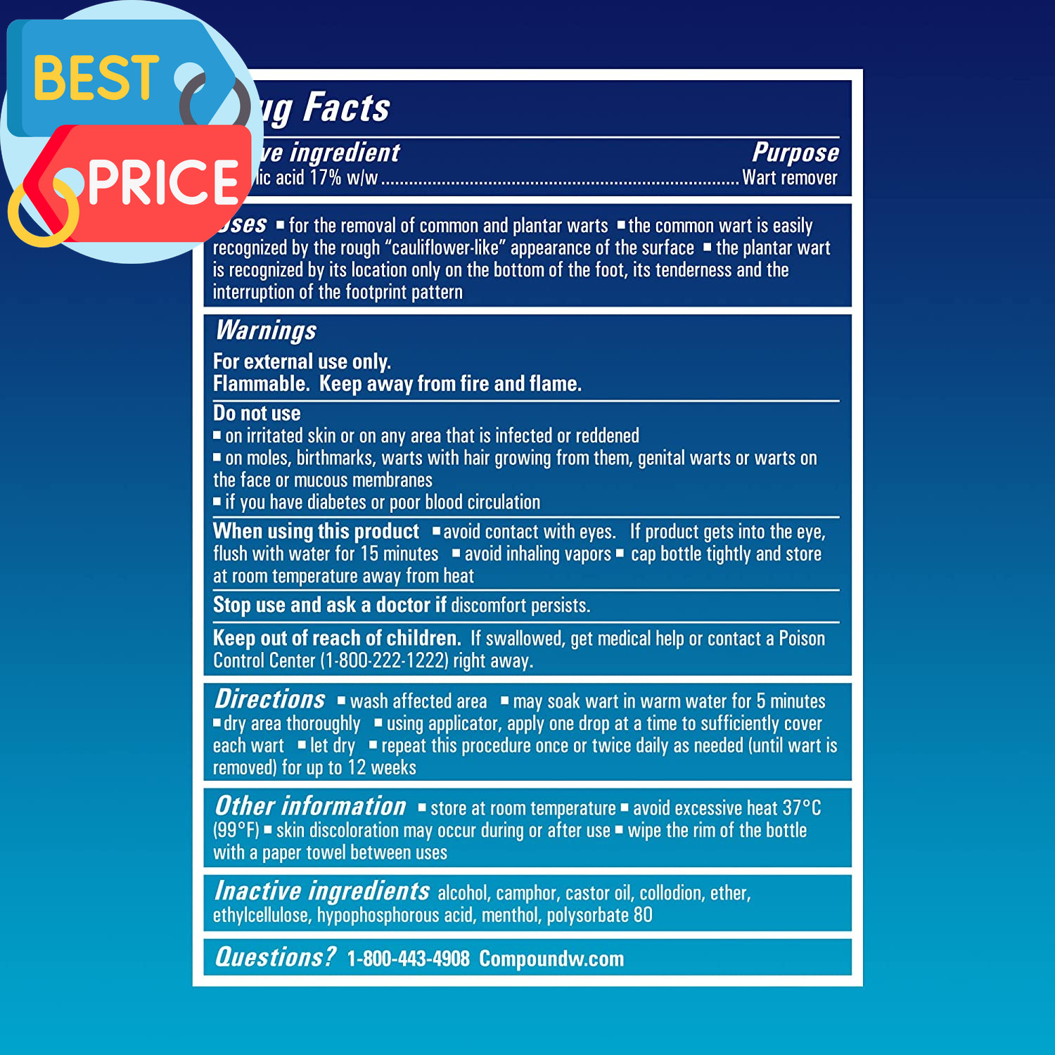 Maximum Strength Fast Acting Liquid Wart Remover, 0.31 Fl Oz