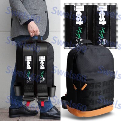 BACKPACK BLACK RACING HARNESS ILLEST JDM BRIDE RACING ADJUSTABLE SHOULDER STRAPS