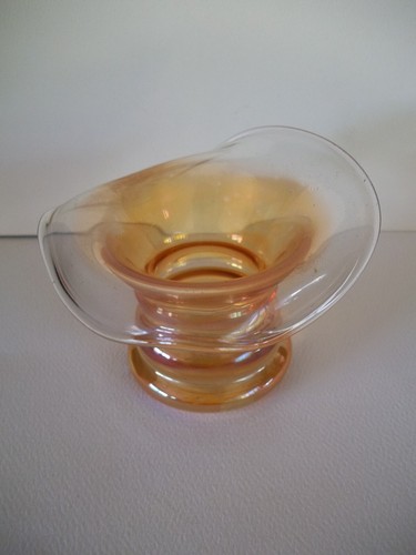 Vintage Rare Dunbar Aramis Squat Vase Marigold Carnival Jack Pulpit Hat 2.5" - Picture 8 of 10