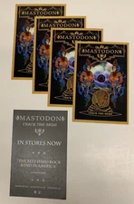 MASTODON Crack the Skye 4 PROMO STICKERS cd/lp TROY SANDERS Brann Dailor BAND