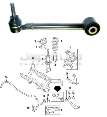 For Subaru Tribeca W10 04-14 Rear Track Control Rod Arm With Ball Joint