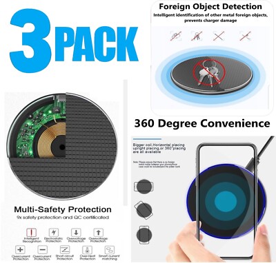 Acquista QOOVI Caricabatterie Wireless Veloce da 15W per Samsung Galaxy S20 S10 S9 S8 Nota 10 9 8 Pad di ricarica USB Qi per iPhone 13 12 11 Pro Xs Max Xr