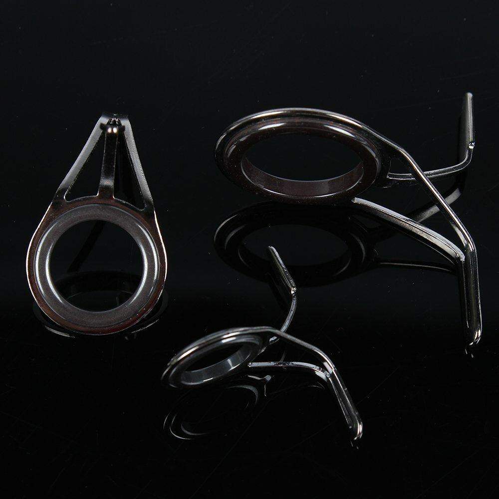7pcs/lot Fishing Rod Guide Ring Set Tip Repair Kit DIY Building Rod
