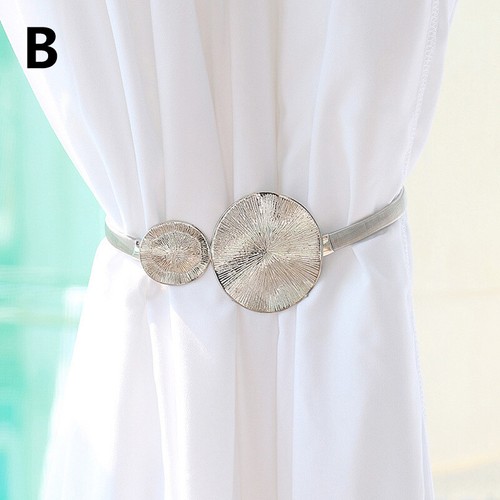 Home Metal Spring Curtain Tie Backs Buckles Clips Holdbacks Rope Tiebacks Decor - Picture 14 of 28