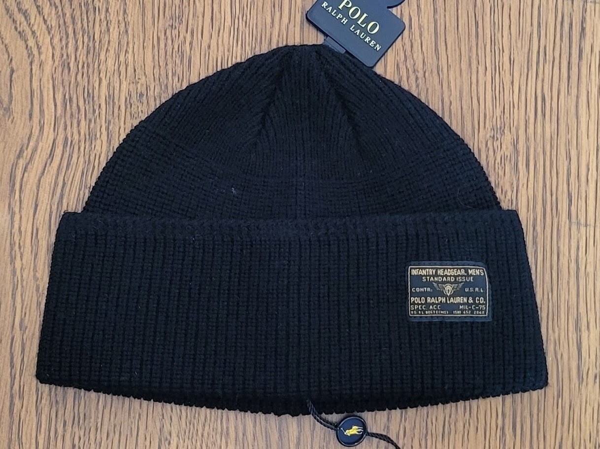 PONY Polo Ralph Lauren Uomo Nero 001 Berretto Fanteria Copricapo Edizione Standard Cappellino