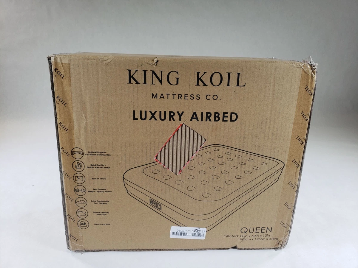 King Koil Luxury Air Mattress with Built in Pump 13 Queen