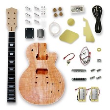 DIY Electric Guitar Kits Okoume wood Body curved top with mahogany veneer cover