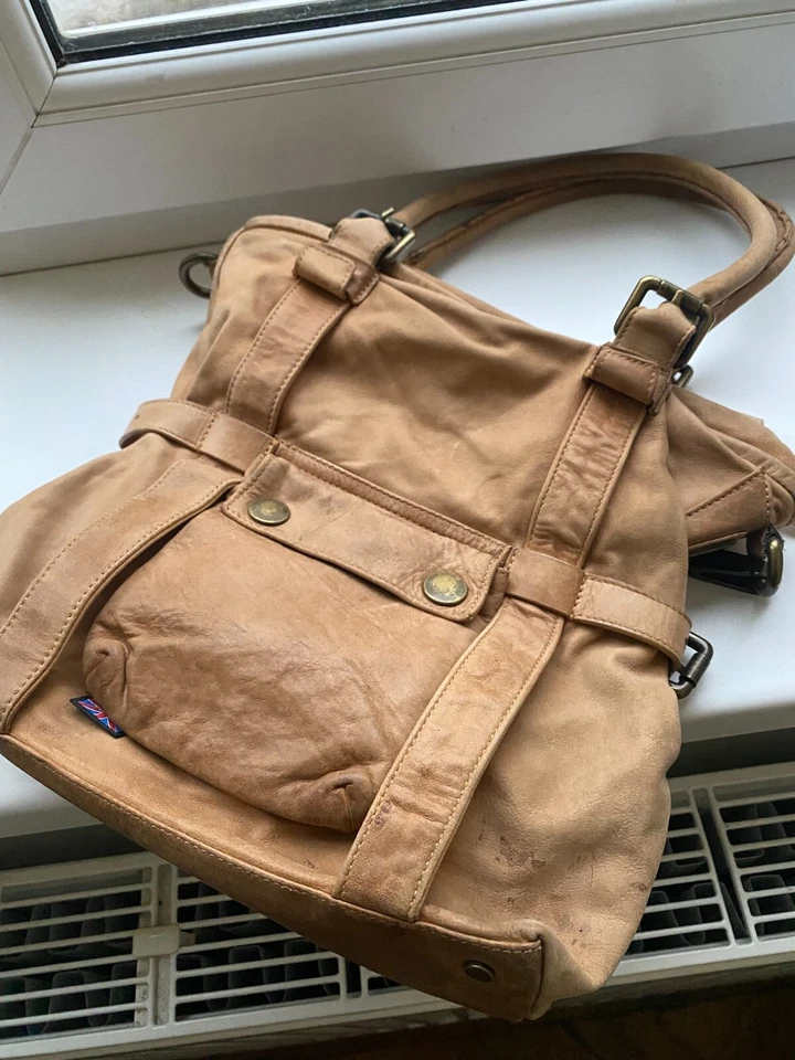 Bolso Belstaff Cuero Talla Mediana Hecho en Italia Vintage Foto 2 de 4