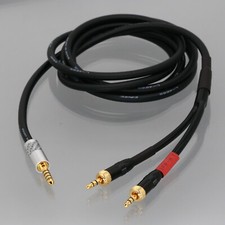 4.4mm Male 5-pole to 2x 3.5mm 1/8" Stereo Locking Plug Audio Balanced Cable