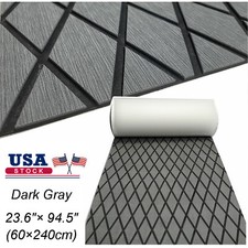EVA Foam Boat Flooring Marine Sea Decking Carpet , Dark Gray Diamond Pattern Mat