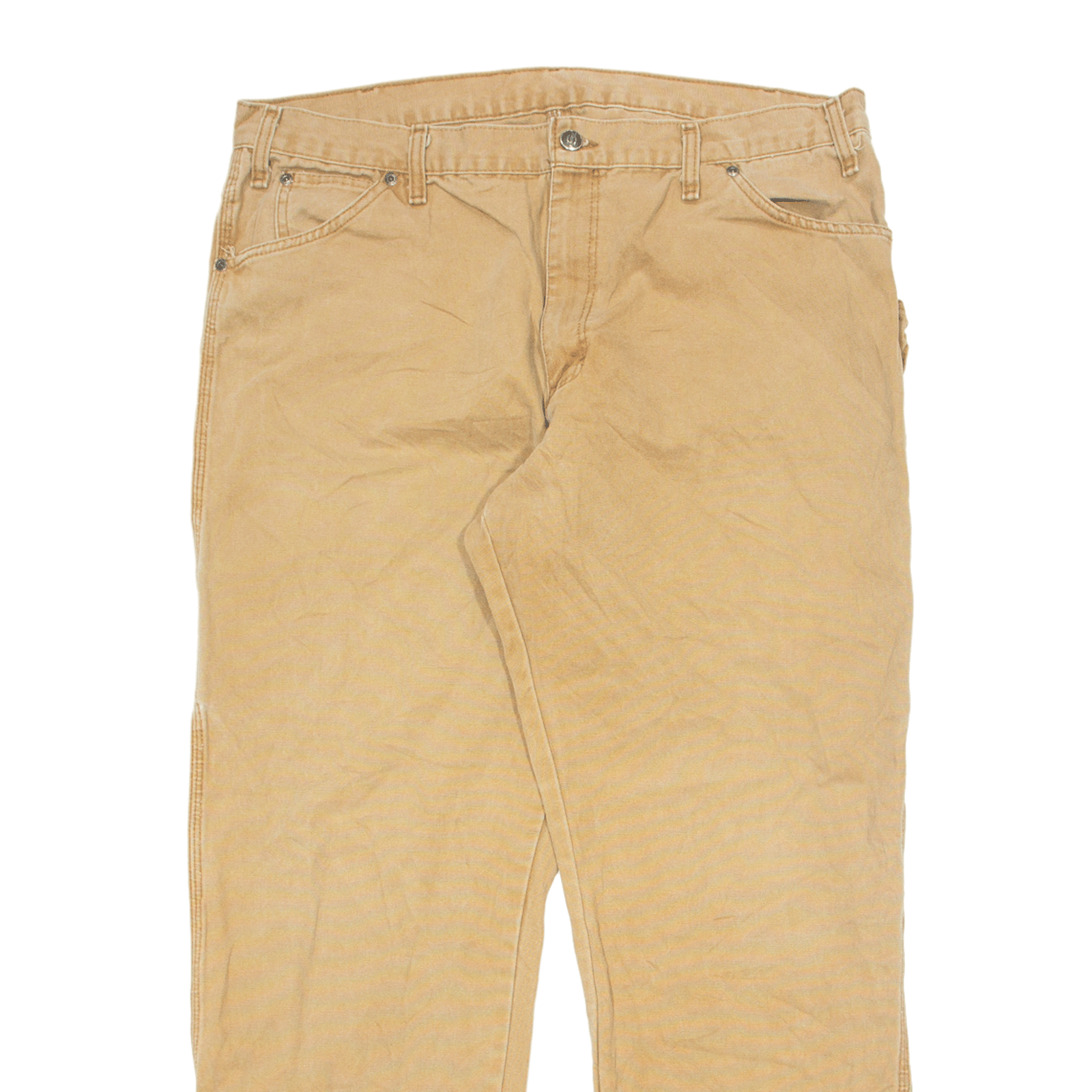 DICKIES Jeans Beige Denim Regular Straight Mens W38 L32 eBay